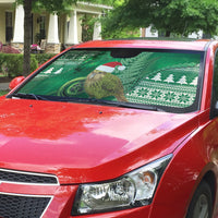 New Zealand Kakapo Christmas In July Auto Sun Shade Silver Fern Santa Xmas Green Color