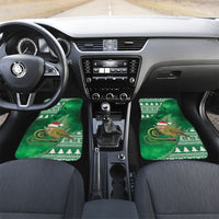 New Zealand Kakapo Christmas In July Car Mats Silver Fern Santa Xmas Green Color