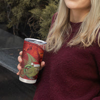 New Zealand Kakapo Christmas In July Tumbler Cup Silver Fern Santa Xmas Red Color