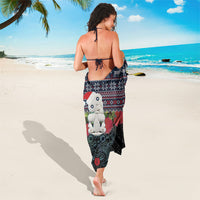 New Zealand Hei Tiki Christmas In July Sarong Pohutukawa Santa Xmas Polynesian Pattern