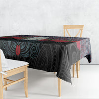 New Zealand Hei Tiki Christmas In July Tablecloth Pohutukawa Santa Xmas Polynesian Pattern