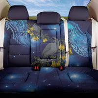 New Zealand Kokako Bird Back Car Seat Cover Kowhai Galaxy Style Polynesian Pattern