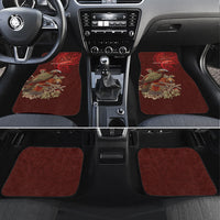 New Zealand Kaka Bird Personalised Car Mats Pohutukawa Matariki Maori Pattern