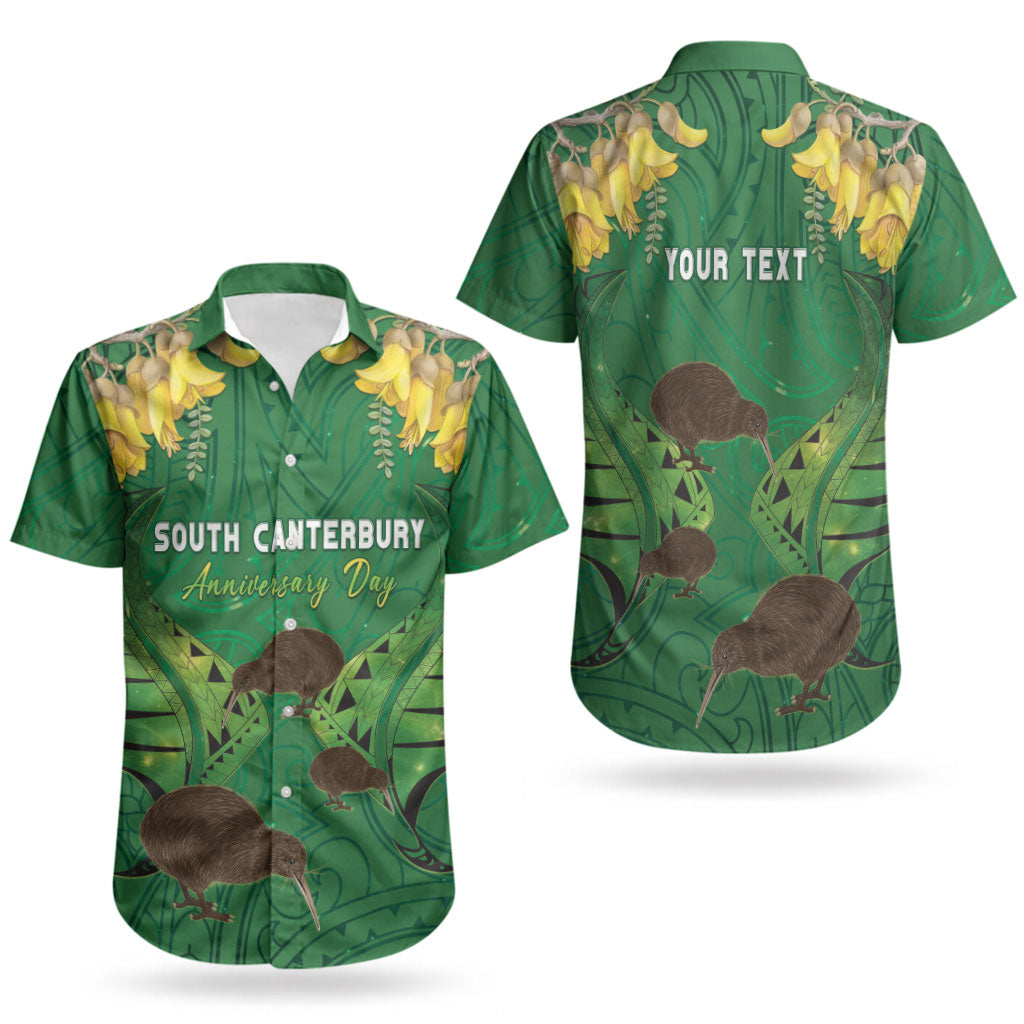 Personalised South Canterbury Anniversary Day Couples Matching Mermaid Dress and Hawaiian Shirt Kiwi Kowhai Silver Fern Maori Pattern LT22 - Polynesian Pride