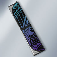 New Zealand Suicide Prevention Month Auto Sun Shade Maori Mauri Tu Mauri Ora Polynesian Pattern