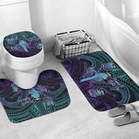 New Zealand Suicide Prevention Month Bathroom Set Maori Mauri Tu Mauri Ora Polynesian Pattern
