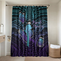 New Zealand Suicide Prevention Month Bathroom Set Maori Mauri Tu Mauri Ora Polynesian Pattern
