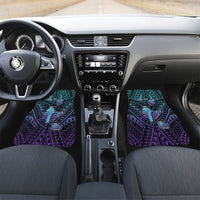 Personalised New Zealand Suicide Prevention Month Car Mats Maori Mauri Tu Mauri Ora Polynesian Pattern