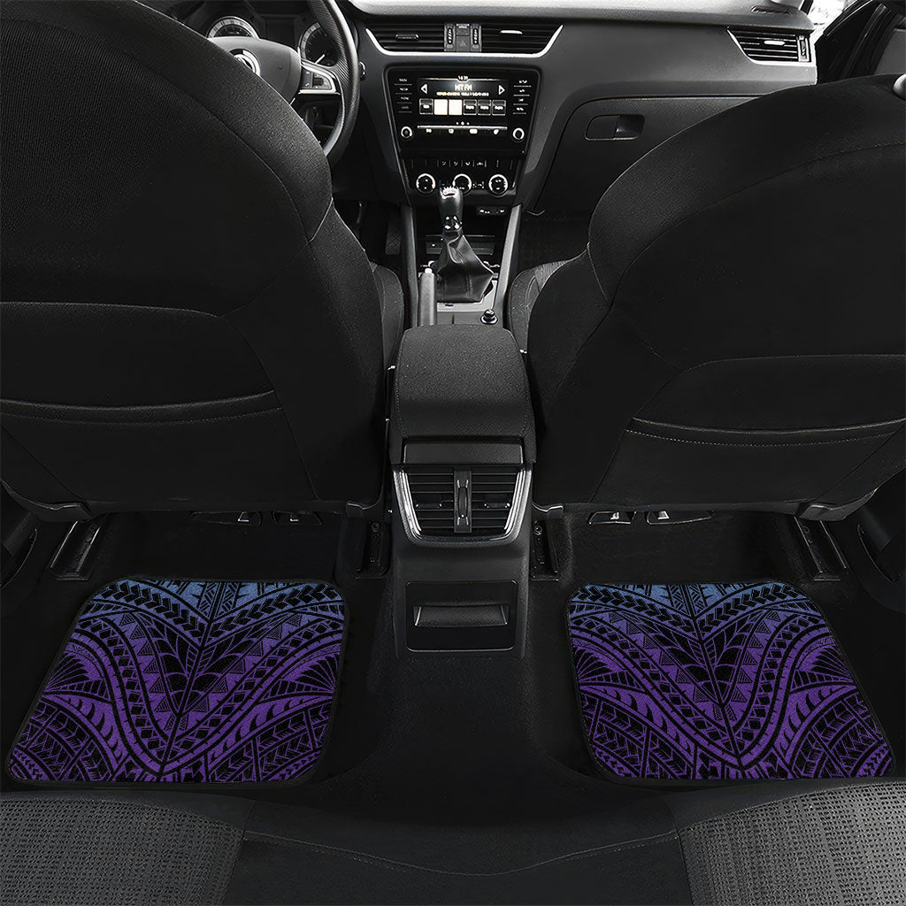 Personalised New Zealand Suicide Prevention Month Car Mats Maori Mauri Tu Mauri Ora Polynesian Pattern