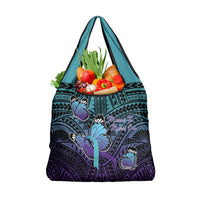 New Zealand Suicide Prevention Month Grocery Bag Maori Mauri Tu Mauri Ora Polynesian Pattern