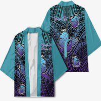 Personalised New Zealand Suicide Prevention Month Kimono Maori Mauri Tu Mauri Ora Polynesian Pattern