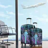 New Zealand Suicide Prevention Month Luggage Cover Maori Mauri Tu Mauri Ora Polynesian Pattern