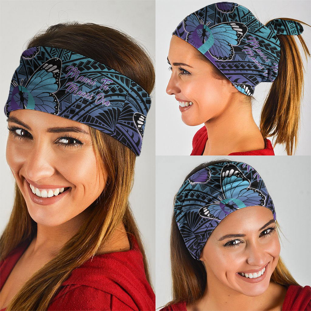 New Zealand Suicide Prevention Month Neck Gaiter Maori Mauri Tu Mauri Ora Polynesian Pattern