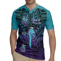 Personalised New Zealand Suicide Prevention Month Rugby Jersey Maori Mauri Tu Mauri Ora Polynesian Pattern