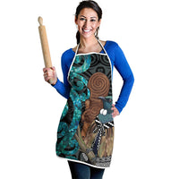 New Zealand Tui Bird Wahaika Apron Maori Weapon Paua Shell Koru Pattern
