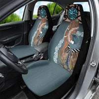 New Zealand Tui Bird Maripi Car Seat Cover Maori Weapon Kowhaiwhai Pattern