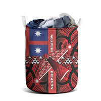 Aotearoa Iwi Ngapuhi Laundry Basket Tuhoronuku Kite United Tribes Flag Maori Pattern