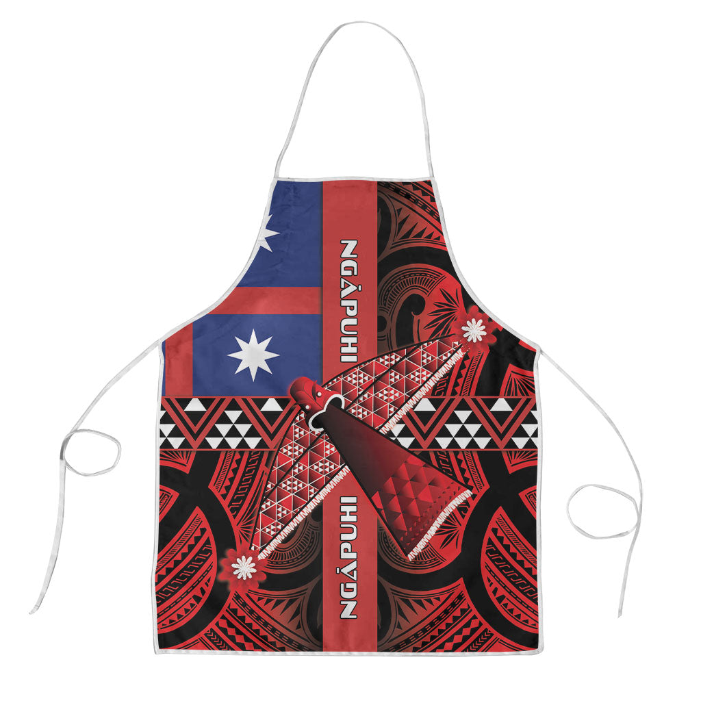Aotearoa Iwi Ngapuhi Apron Tuhoronuku Kite United Tribes Flag Maori Pattern LT22 Red - Polynesian Pride