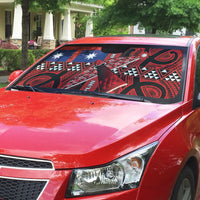 Aotearoa Iwi Ngapuhi Auto Sun Shade Tuhoronuku Kite United Tribes Flag Maori Pattern