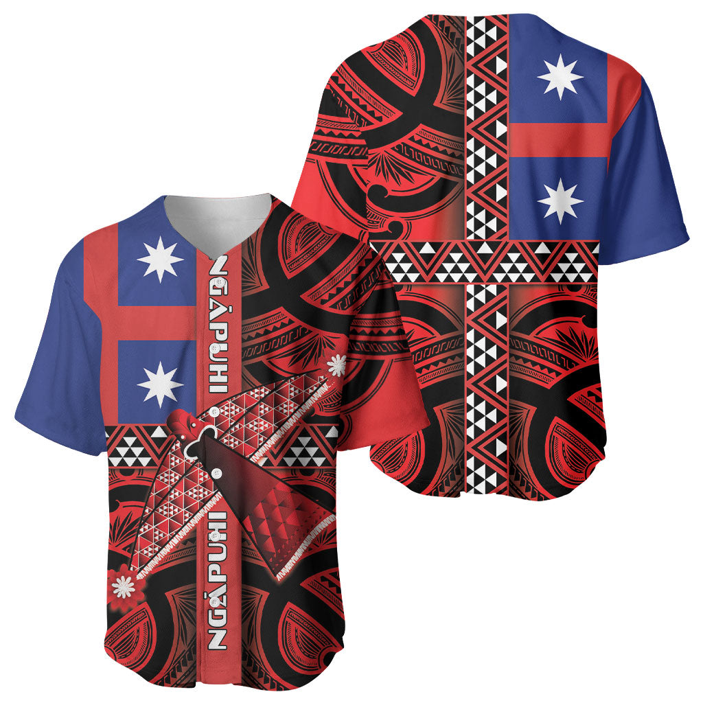 Aotearoa Iwi Ngapuhi Baseball Jersey Tuhoronuku Kite United Tribes Flag Maori Pattern