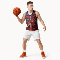 Aotearoa Iwi Ngapuhi Basketball Jersey Tuhoronuku Kite United Tribes Flag Maori Pattern
