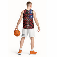 Aotearoa Iwi Ngapuhi Basketball Jersey Tuhoronuku Kite United Tribes Flag Maori Pattern