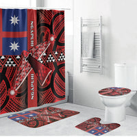 Aotearoa Iwi Ngapuhi Bathroom Set Tuhoronuku Kite United Tribes Flag Maori Pattern