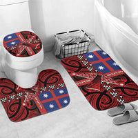 Aotearoa Iwi Ngapuhi Bathroom Set Tuhoronuku Kite United Tribes Flag Maori Pattern
