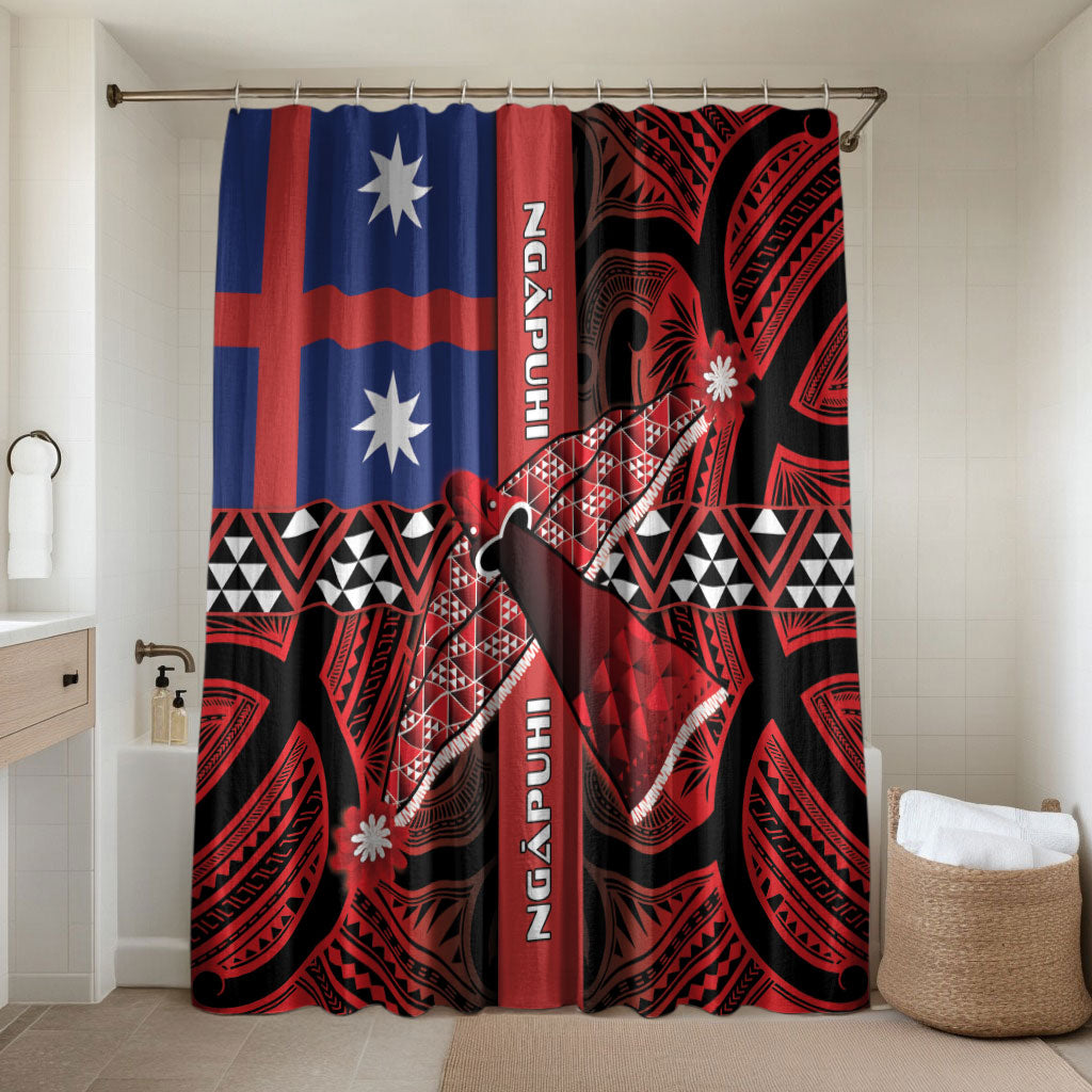 Aotearoa Iwi Ngapuhi Bathroom Set Tuhoronuku Kite United Tribes Flag Maori Pattern