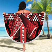Aotearoa Iwi Ngapuhi Beach Blanket Tuhoronuku Kite United Tribes Flag Maori Pattern