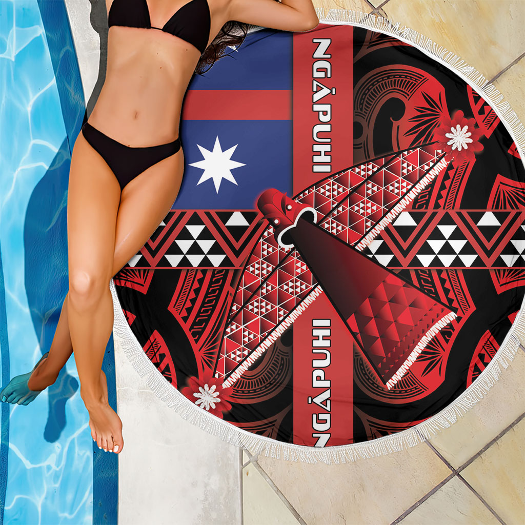 Aotearoa Iwi Ngapuhi Beach Blanket Tuhoronuku Kite United Tribes Flag Maori Pattern