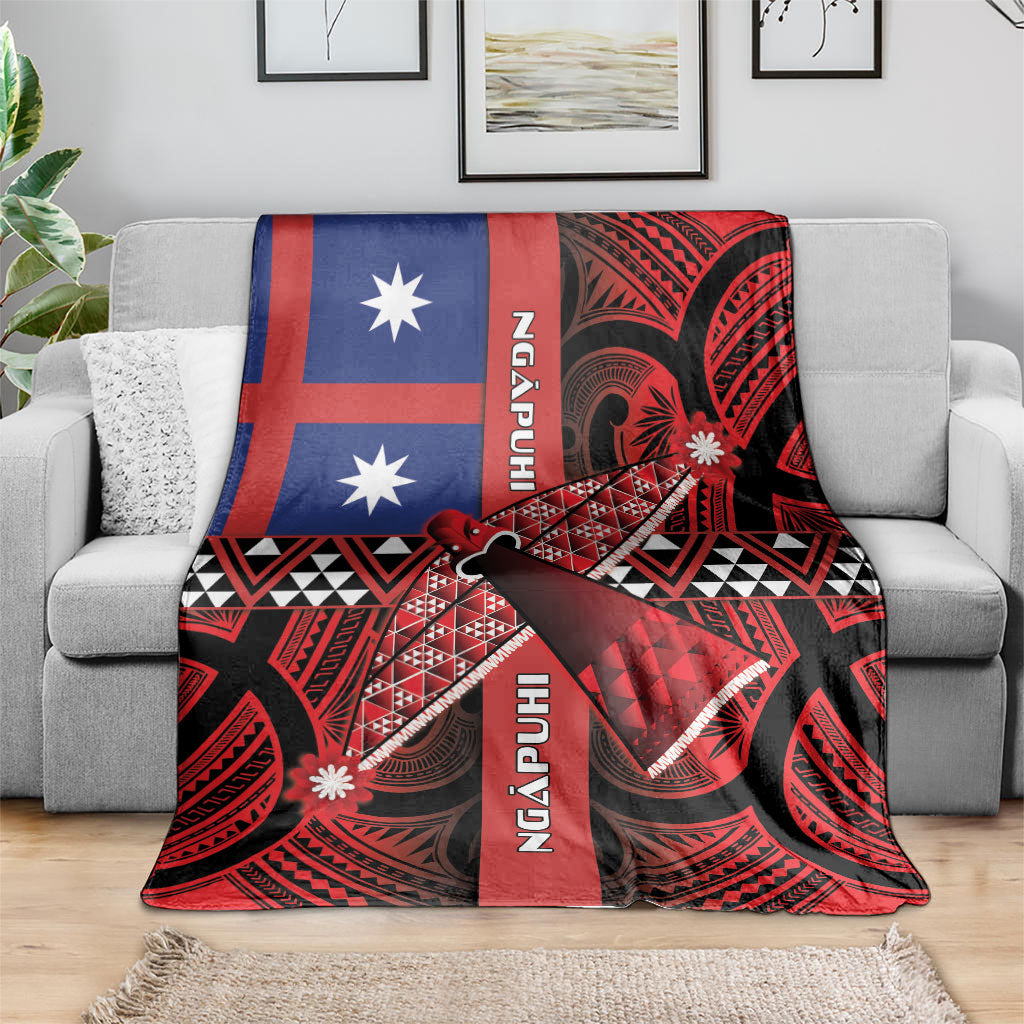 Aotearoa Iwi Ngapuhi Blanket Tuhoronuku Kite United Tribes Flag Maori Pattern