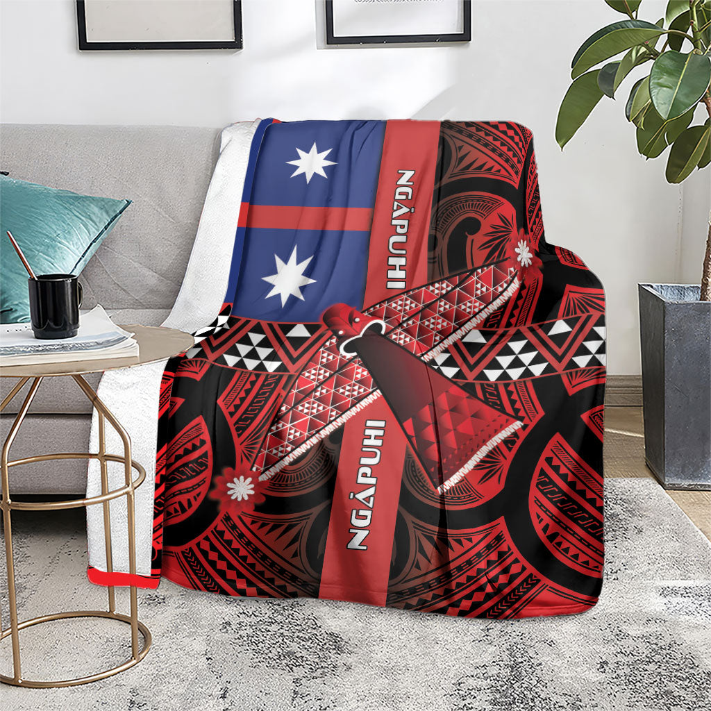 Aotearoa Iwi Ngapuhi Blanket Tuhoronuku Kite United Tribes Flag Maori Pattern