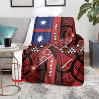 Aotearoa Iwi Ngapuhi Blanket Tuhoronuku Kite United Tribes Flag Maori Pattern