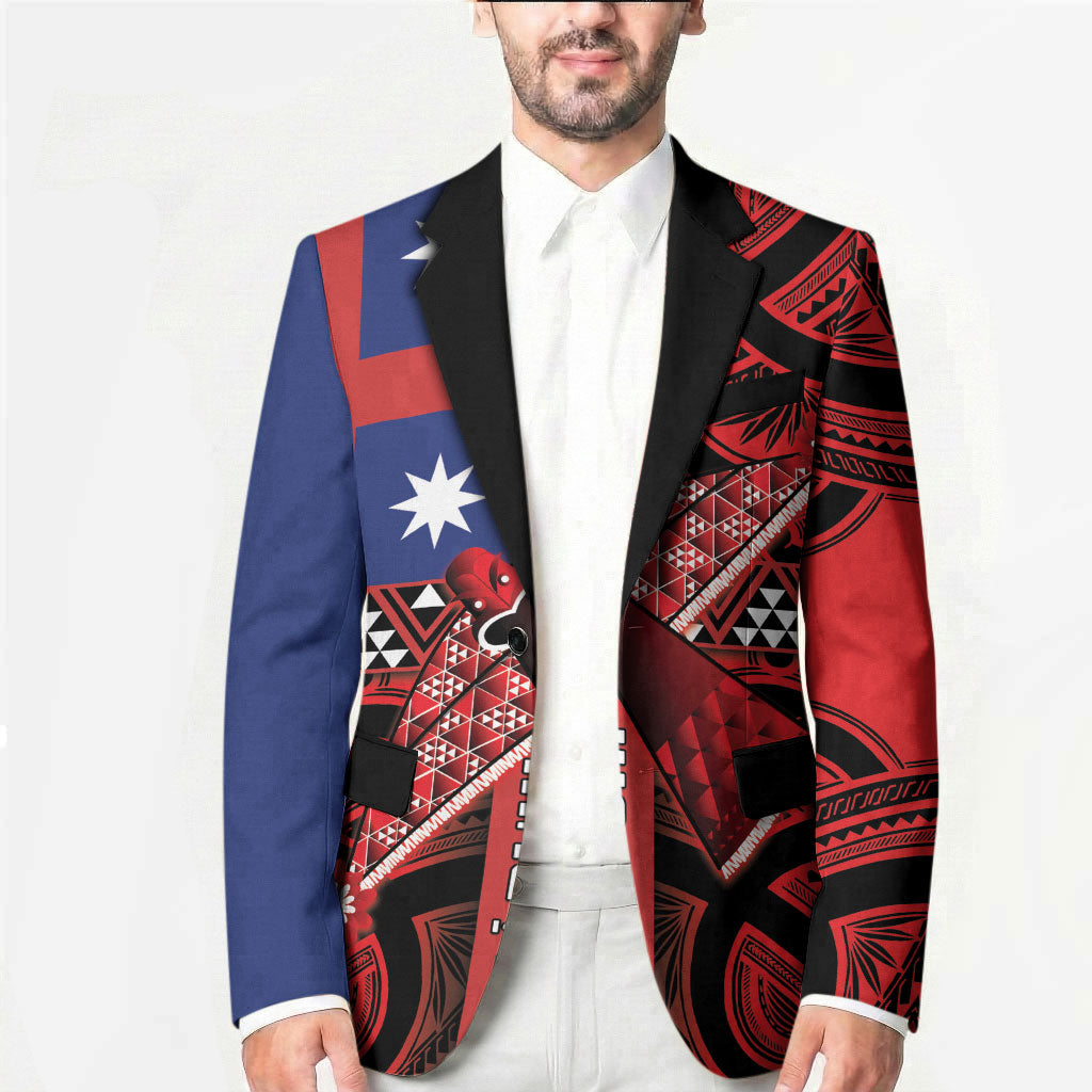 Aotearoa Iwi Ngapuhi Blazer Tuhoronuku Kite United Tribes Flag Maori Pattern
