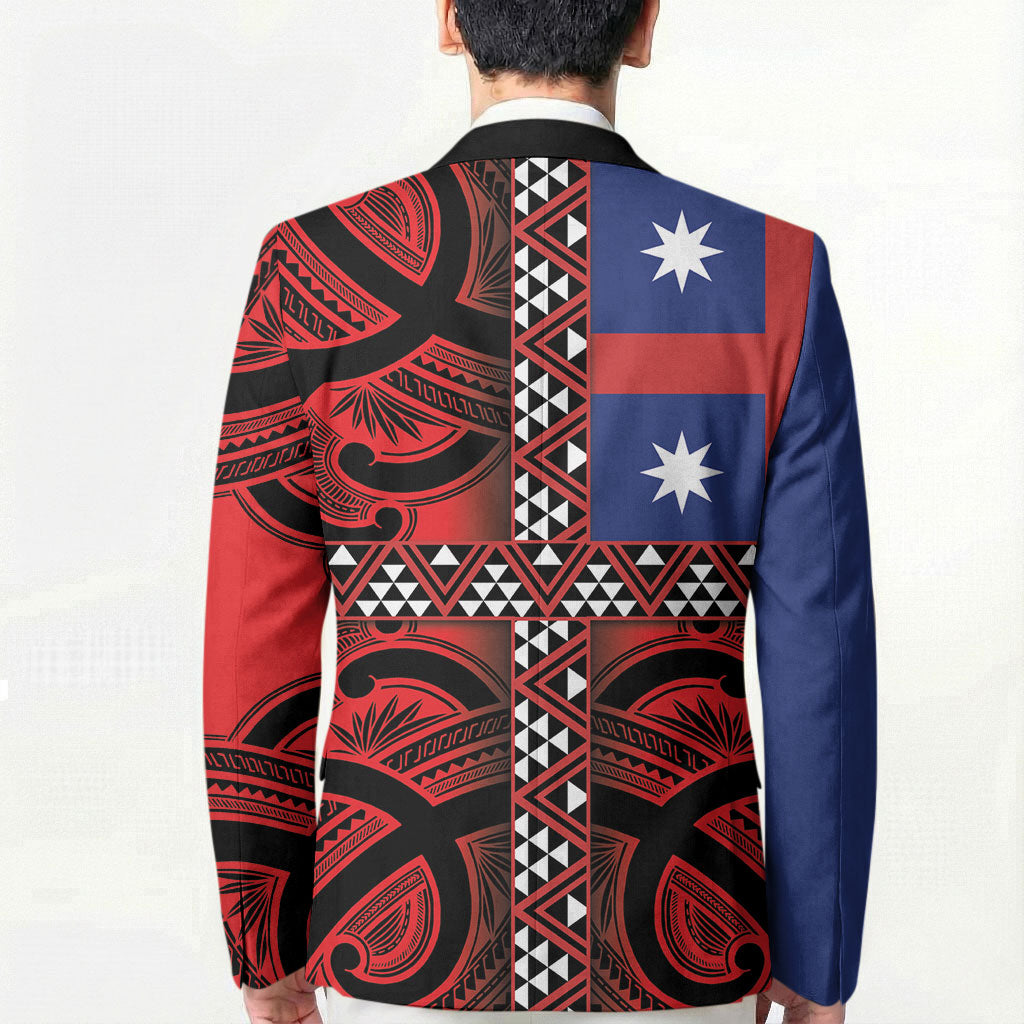 Aotearoa Iwi Ngapuhi Blazer Tuhoronuku Kite United Tribes Flag Maori Pattern