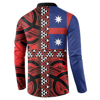 Aotearoa Iwi Ngapuhi Button Sweatshirt Tuhoronuku Kite United Tribes Flag Maori Pattern