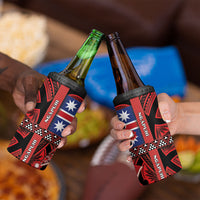 Aotearoa Iwi Ngapuhi 4 in 1 Can Cooler Tumbler Tuhoronuku Kite United Tribes Flag Maori Pattern