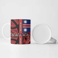 Aotearoa Iwi Ngapuhi Ceramic Mug Tuhoronuku Kite United Tribes Flag Maori Pattern