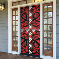 Aotearoa Iwi Ngapuhi Door Cover Tuhoronuku Kite United Tribes Flag Maori Pattern