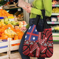 Aotearoa Iwi Ngapuhi Grocery Bag Tuhoronuku Kite United Tribes Flag Maori Pattern