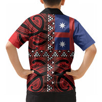 Aotearoa Iwi Ngapuhi Hawaiian Shirt Tuhoronuku Kite United Tribes Flag Maori Pattern
