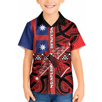 Aotearoa Iwi Ngapuhi Kid Hawaiian Shirt Tuhoronuku Kite United Tribes Flag Maori Pattern