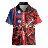 Aotearoa Iwi Ngapuhi Kid Hawaiian Shirt Tuhoronuku Kite United Tribes Flag Maori Pattern