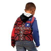 Aotearoa Iwi Ngapuhi Kid Hoodie Tuhoronuku Kite United Tribes Flag Maori Pattern