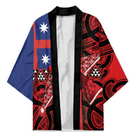 Aotearoa Iwi Ngapuhi Kimono Tuhoronuku Kite United Tribes Flag Maori Pattern