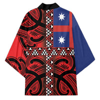 Aotearoa Iwi Ngapuhi Kimono Tuhoronuku Kite United Tribes Flag Maori Pattern