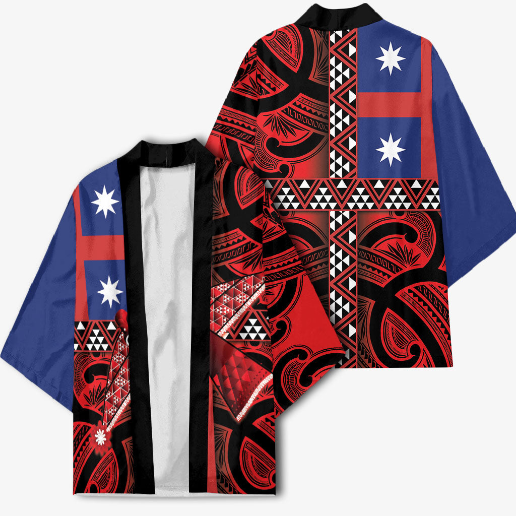 Aotearoa Iwi Ngapuhi Kimono Tuhoronuku Kite United Tribes Flag Maori Pattern