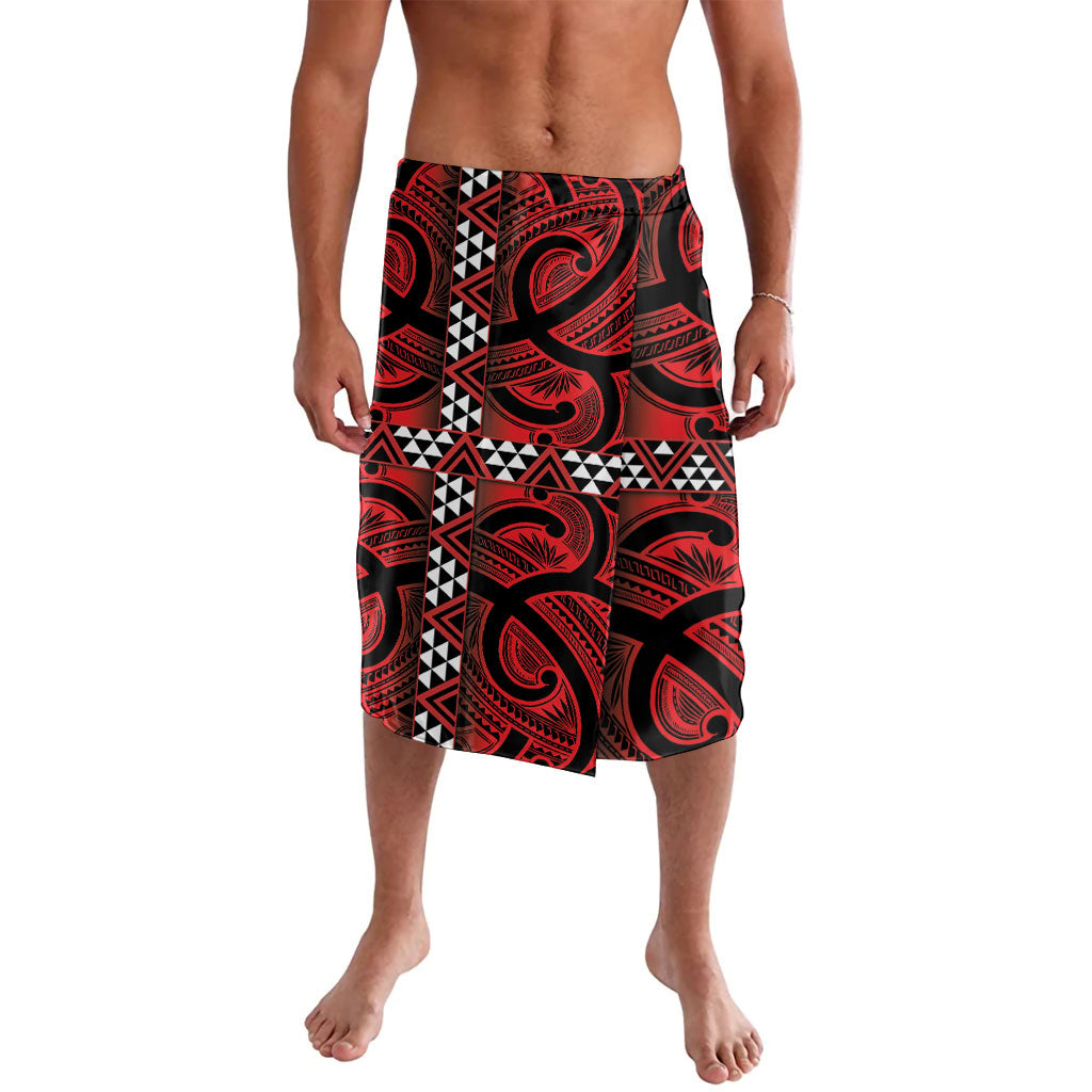 Aotearoa Iwi Ngapuhi Lavalava Tuhoronuku Kite United Tribes Flag Maori Pattern LT22 Red - Polynesian Pride