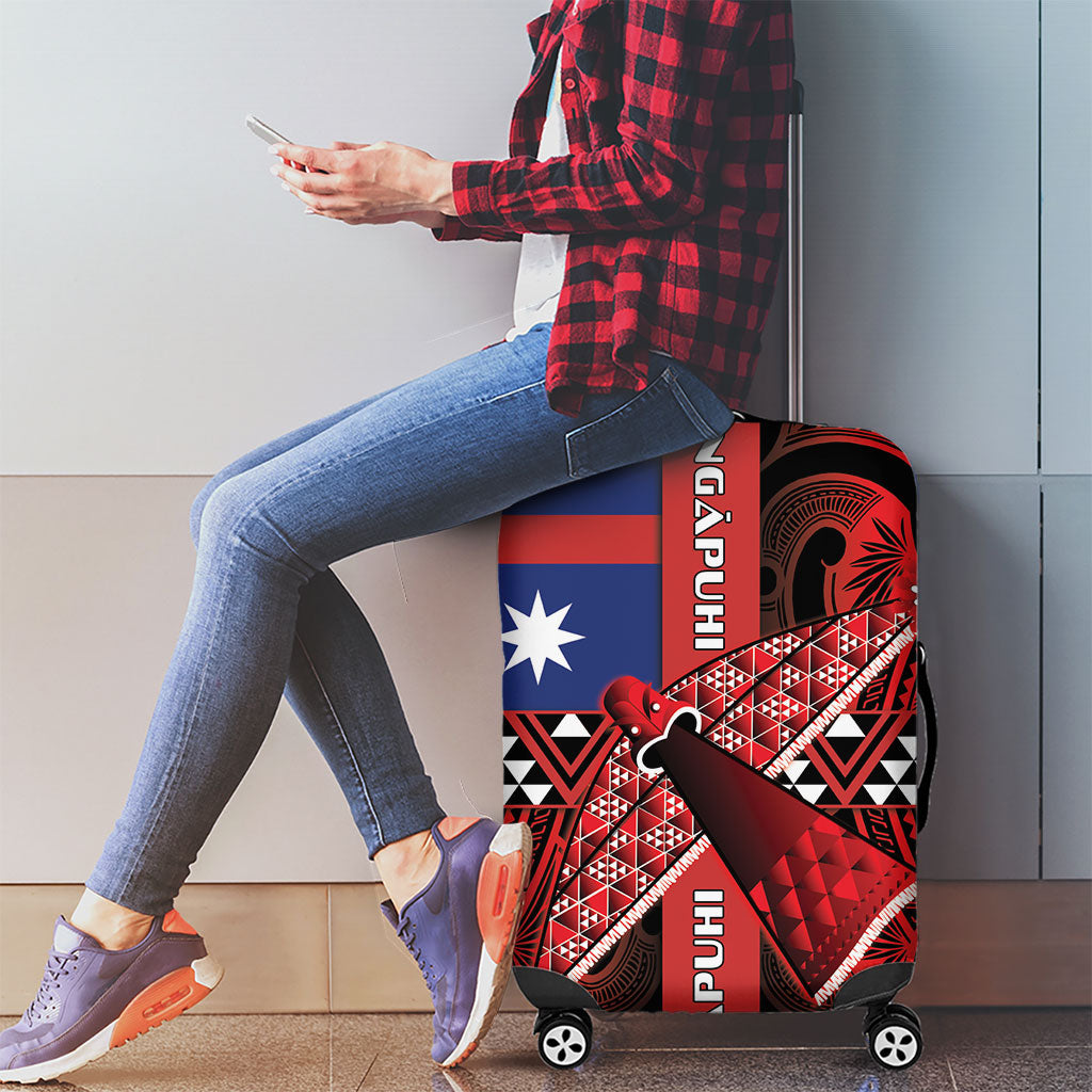 Aotearoa Iwi Ngapuhi Luggage Cover Tuhoronuku Kite United Tribes Flag Maori Pattern
